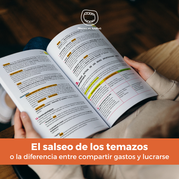 El  salseo  de  los  temazos (o la diferencia entre compartir gastos y lucrarse)