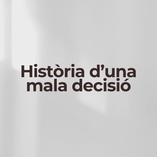 Que la teva programació no sigui un quadre. La història d’una cagada.