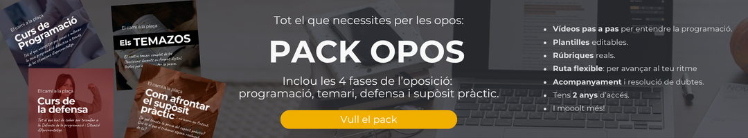 pack oposicions docents catalunya Profes Fuera de Clase