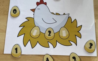 Matemáticas manipulativas: ¿Qué numero va antes y después?